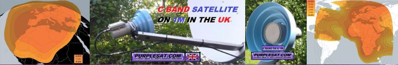C BAND SATELLITE ON A 1M IN THE UK