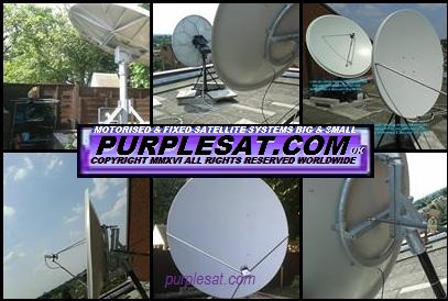 Some of the larger dishes for broadcast feeds, football & enthuiasts