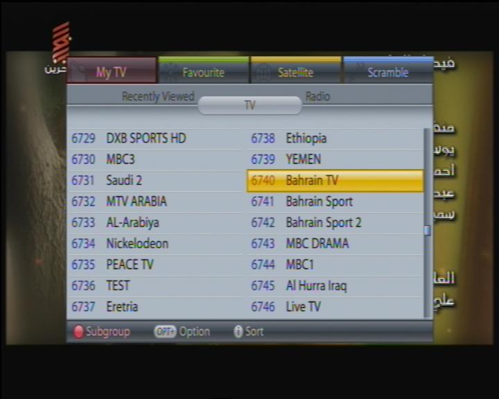 satellite channels asian Hotbird